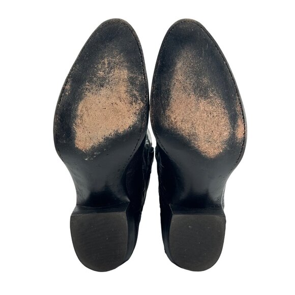 Vintage El Dorado Exotic Black Teju Lizard Cowboy Boots Mens size 9 Western 9550 - Picture 3 of 16